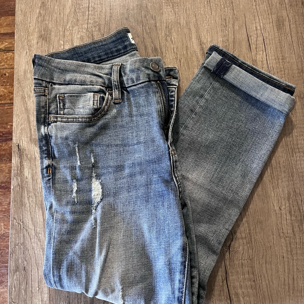 Women's Blue Cropped Jeans